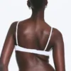 Scooped Pointelle Bralette – White