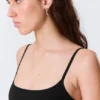 Scooped Soft Cotton Bra – Black