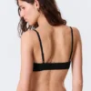 Scooped Soft Cotton Bra – Black