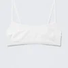 Scooped Soft Cotton Bra – White