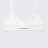 Scooped Swirly Lace Bra – White