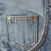 Scooped Waist Barrel Workwear Jeans – Hypnos Blue – Medium Blue