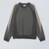 Scott Colour Block Sweatshirt – Dark Grey Colour Block