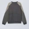 Scott Colour Block Sweatshirt – Dark Grey Colour Block