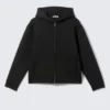 Scuba Zip Hoodie – Black