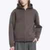 Scuba Zip Hoodie – Dark Mole