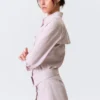 Sculpted Cotton Shirt Dress – Dusty Pink