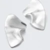 Sculpted Earrings – Silver