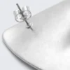 Sculpted Earrings – Silver
