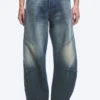 Sculpted Low Rise Loose Tapered Leg Jeans – Baltic Blue – Dark Blue
