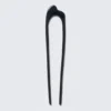 Sculptural Metal Hair Pin – Charcoal