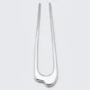 Sculptural Metal Hair Pin – Silver Grey