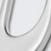 Sculptural Metal Hair Pin – Silver Grey