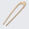 Sculptural Metal Hair Pin – Warm Gold