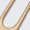 Sculptural Metal Hair Pin – Warm Gold