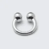 Sculptural Open-Ended Ring – Silver