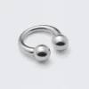 Sculptural Open-Ended Ring – Silver