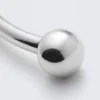 Sculptural Polished Open Necklace – Silver
