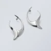 Sharp Earrings – Silver-Coloured