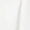 Sheer Boat-Neck Flared Sleeve Blouse – White