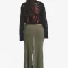 Sheer Cotton Knit Maxi Skirt – Dusty Khaki Green