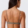 Sheer Lace Underwire Bra – Dusty Grey