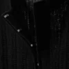 Sheer Linen-Blend Cardigan – Black
