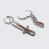 Shell Pendant Earrings – Silver