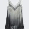 Short Printed Tank Dress – Trompe-L’œIl Lace Print