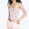 Short Satin Lace Shorts – Light Dusty Peach