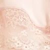 Short Satin Lace Shorts – Light Dusty Peach