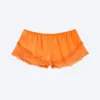 Short Satin Lace Shorts – Orange