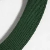 Short-Sleeved Contrast Trim Cotton T-Shirt – White – Green Binding