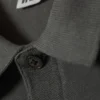 Short-Sleeved Cotton Piqua Polo Shirt – Dark Grey