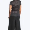 Short-Sleeved Crinkle Shirt – Dark Grey