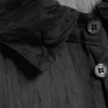 Short-Sleeved Crinkle Shirt – Dark Grey