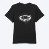 Short-Sleeved Printed T-Shirt – Black – Thorn Crown