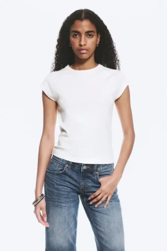 Short-Sleeved Raglan T-Shirt – Off-White