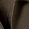 Short Wool Blend Jacket – Dark Brown