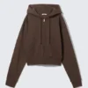 Short Zip Hoodie – Dark Brown – Magic