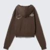 Short Zip Hoodie – Dark Brown – Magic