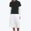 Shrunken Double Layered T-Shirt – Black & White