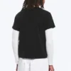 Shrunken Double Layered T-Shirt – Black & White