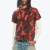 Shrunken Double Layered T-Shirt – Red Camouflage