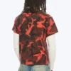 Shrunken Double Layered T-Shirt – Red Camouflage