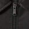 Shrunken Faux Leather Jacket – Black