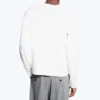 Shrunken Long-Sleeved Cotton T-Shirt – White