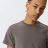 Shrunken Short-Sleeved Cotton T-Shirt – Dark Grey