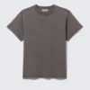 Shrunken Short-Sleeved Cotton T-Shirt – Dark Grey