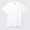Shrunken Short-Sleeved Cotton T-Shirt – White